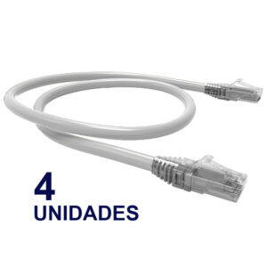 PATCH CORD U/UTP CAT6 BDN 50CM BLANCO COBRE LSZH (4U)